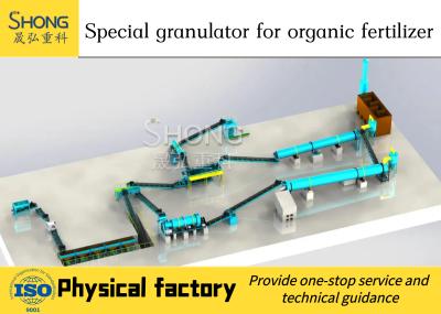China 45kw Organic Raw Material Fertilizer Granulator Machine 380v 50hz Non-Toxic for sale