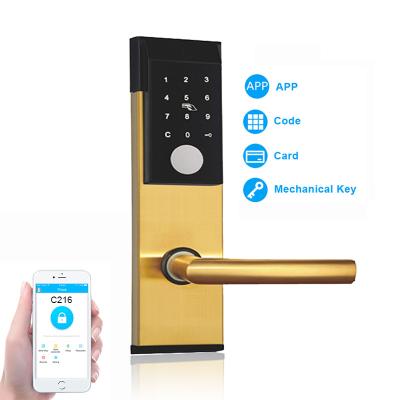 China ODM Wifi Combination Door Lock 4xAA Bluetooth Keypad Door Lock for sale