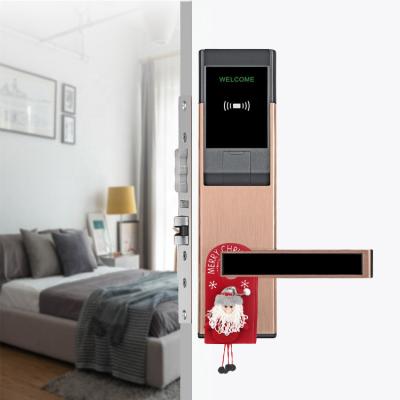 China Sistema de llave electrónica inteligente del hotel de Rfid de la cerradura de la tarjeta de la puerta del hotel de M1fare en venta