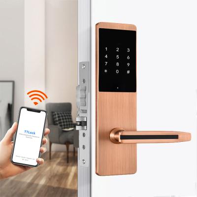 China FCC Digital Front Door Lock Intelligent 300mm Home Security Door Locks for sale