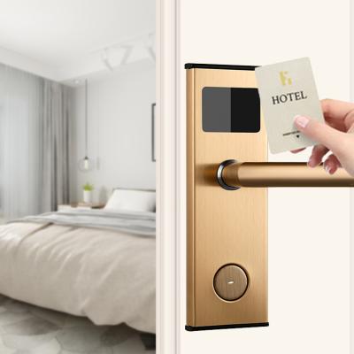 China RFID Card Hotel Electronic Locks AA batteries Smart Card Door Lock ANSI for sale