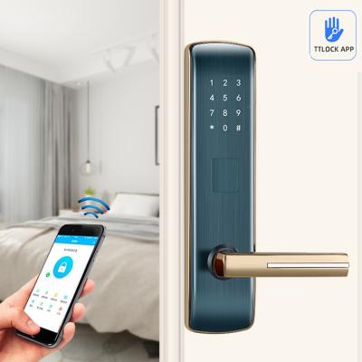 China FCC Apartment Smart Door Lock Zinc Alloy Smart Digital Door Locks for sale