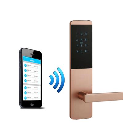 China Electronic App Controlled Lock Security Password Digital Key Apartment Smart Door Lock for sale