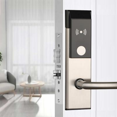 China Keyless Hotel Electronic Key Card Door Locks M1fare Stainless Steel for sale