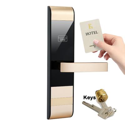 China FCC Hotel Smart Electronic Card Swipe Door Locks Smart 310mm Hotel Software for sale