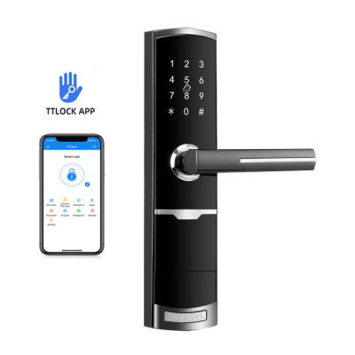 China Smart Ttlock Wifi Keyless Entry Locks 65mm Hotel Key Card Lock for sale