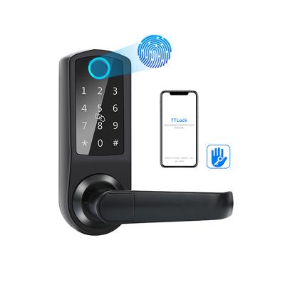 China Aluminum Alloy 3KG Smart Password Door Locks 180mm Touch Code Door Lock for sale