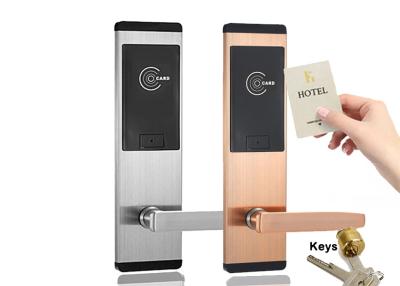 中国 FCCカード アクセスのドア ロック システム ホテルのステンレス鋼の電子ロック 販売のため