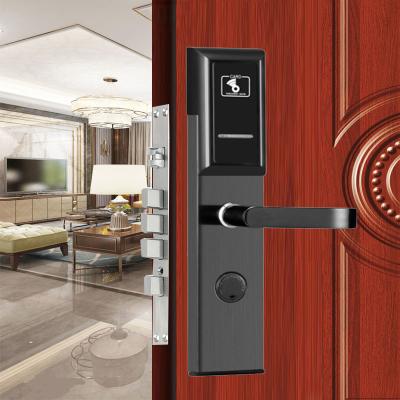 China Mechanical Key MF1 T557 RFID Smart Door Lock ID TEMIC With Management Software for sale