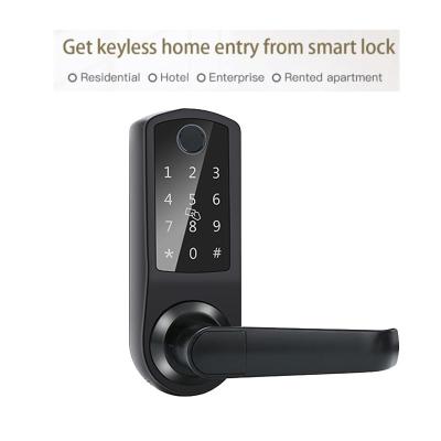 China Single Latch Mortise Deadbolt Electronic Smart Door Lock With TTlock Tuya APP à venda