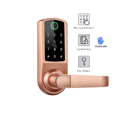 China Keypad Biometric Fingerprint Door Lock 120mm Thickness With App for sale