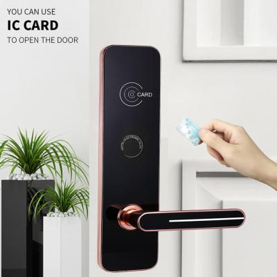 China Zinc Alloy Digital Keyless Door Lock Room Rfid Card DC6V With System for sale