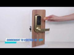 BLE TTLock App Controlled Door Lock Touch Keypad Code RFID Card Keyless Entry Smart Door Locks