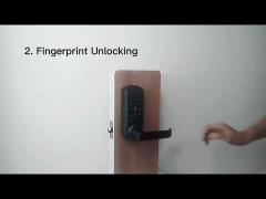 Easy Installation Keyless Smart Deadbolt Fingerprint Door Lock with App