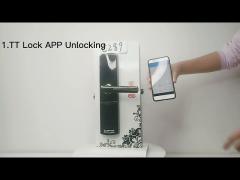 Battery Keyless Door Lock With Wifi Keypad Door Lock Apartment Hotel Password