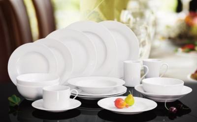 China white porcelain/ceramic dinner plate/12/20/30pieces dinnerware sets/ from guang xi beiliu Manufacturer&factory china for sale