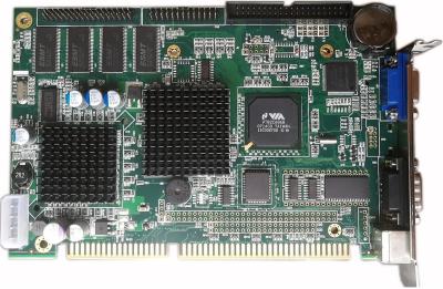 China ISA Half Size Motherboard Single Soldered On Board VIA ESP4000 CPU 32M Memory and 8M DOC for sale