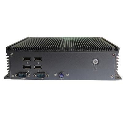 China MIS-ITX06FL double LAN 6USB 6COM  Intel I3 I5 128G MSATA Fanless Box PC for sale