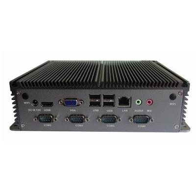 China Double LAN Embedded Box PC 6 COM 128G MSATA Intel 3317U MIS-ITX06FL for sale
