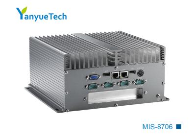 China MIS-8706 All Aluminium Fanless Embedded Box IPC Board Mounted I7 3520M CPU Dual Network 6 Series 6 USB 1 PCI Extension for sale
