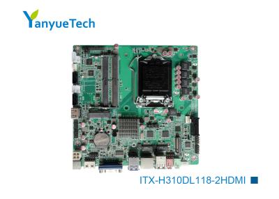 China ITX-H310DL118-2HDMI Slim Mini ITX Motherboard Intel PCH H110 Chip 2 X DDR4 SO DIMM Sockets for sale