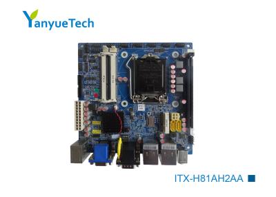 Chine Mini fente de COM 10 USB PCIEx16 d'Intel H81 Mini Itx 10 de gigaoctet de carte mère d'ITX à vendre