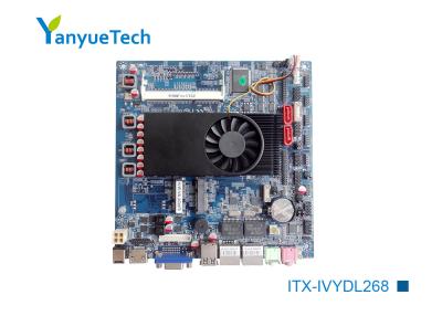 中国 ITX-IVYDL268 Intel ITX板によってはんだ付けされる機内Intelキヅタ橋UシリーズI3 I5 I7 CPU 2ビット 販売のため