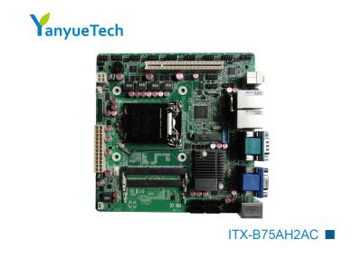 China ITX-B75AH2AC Motherboard Gigabyte Mini Itx Intel PCH B75 Chip 10 COM 12 USB PCI Slot for sale