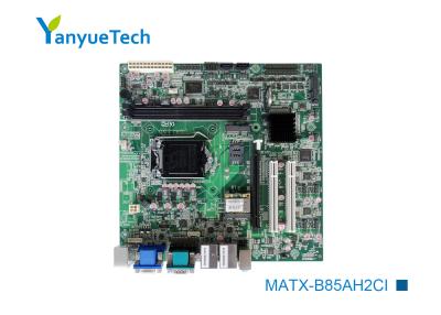 China MATX-B85AH2CI Intel PCH B85 Chip Micro ATX Motherboard 2LAN 12COM 18 USB 3 Slot 2 PCI for sale