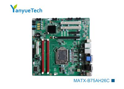 China MATX-B75AH26C 2 Gigabit LAN Micro ATX Motherboard / Intel PCH B75 Matx Motherboard 8 USB2.0 for sale