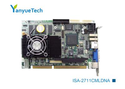 中国 ISA-2711CMLDNAのIntel® CM600M CPU 256Mの記憶の上ではんだ付けされる大型の半分サイズのマザーボード 販売のため