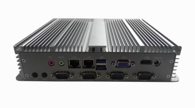 China Aluminum Alloy Embedded Industrial Box PC 2LAN 6COM 6USB I3 I5 I7 CPU for sale
