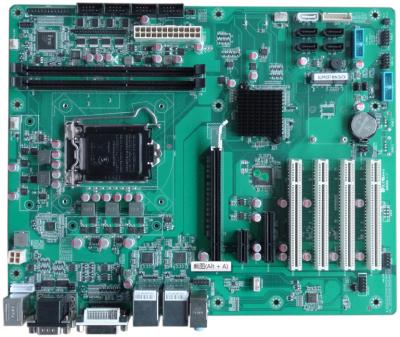China 2 LAN 10 COM Industrial ATX Motherboard ATX-B75AH2AC PCH B75 VGA DVI for sale
