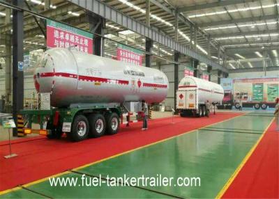 China 58500L custos de transporte do reboque do caminhão de petroleiro do LPG do eixo da capacidade três semi baixos à venda