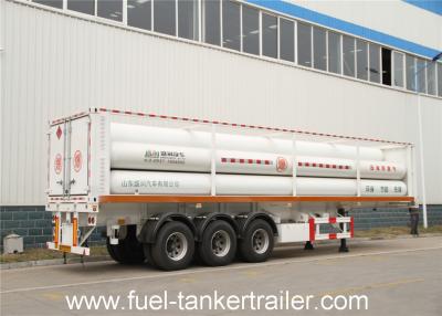 China CNG Tube Trailer with additional gas - filling devices and continous heat treatment tube for sale