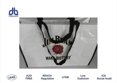 China Whiskey Brand Polypropylene Shopping Bags 400 X 200 X 350mm With PP Webbing Handle for sale