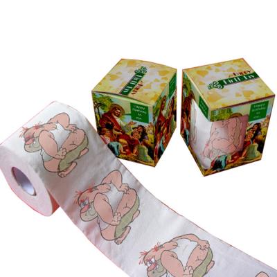 China cheap  toilet paper  3ply  200 sheets 100% virgin pulp printed toilet paper wholesale for sale