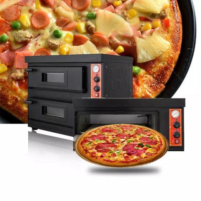 China Digital  2 Deck Electric Pizza Oven Countertop Deck Oven 600*600*150mm for sale