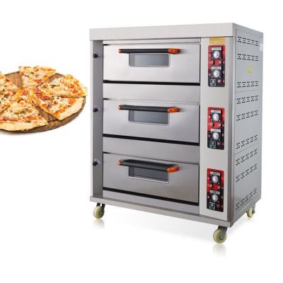 China Removable 3 Deck 6 Tray Oven for sale