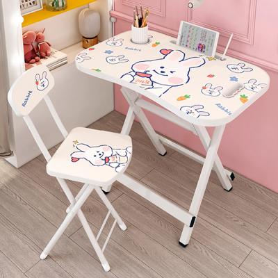 China Cartoon Foldable Study Desk And Chair Office Furniture Set 13.23lbs for sale