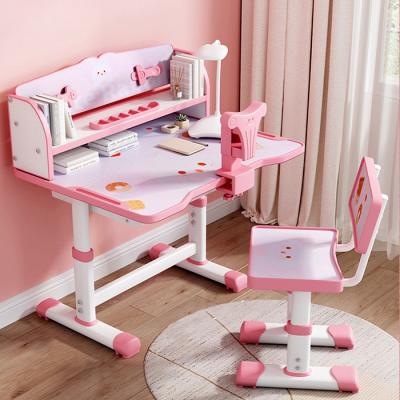 China Pink Children'S Reading Table And Chair For 8 Year Old Age 5 6 for sale