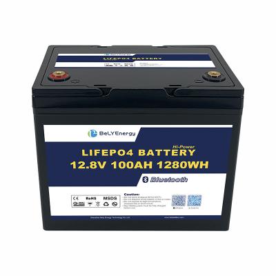 China IP65 Waterproof 3.5V Cells Balancing Lithium Battery 12V100Ah Solar Battery Lithium for sale