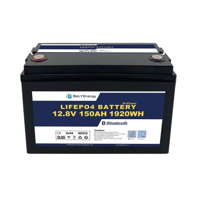 China 150Ah M8 Terminal Marine Lithium Battery Solar Battery 12.8V ABS Case for sale