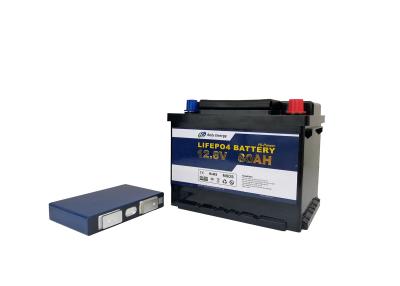 China Rechargeable LiFePo4 12 Volt 80 Amp Hour Battery For Solar Power System for sale