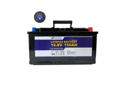 China 1920Wh LiFePo4 Battery 12V 150Ah With LED Lithium Ion Battery For Electric Scooter for sale