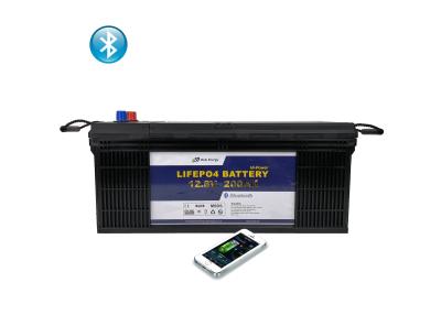 Chine Batterie 12V 200Ah de phosphate de fer de lithium de la station de communication EV rv à vendre