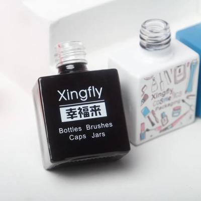 China 5 ml garrafas vazias de esmalte de unhas com escova para uso cosmético industrial à venda