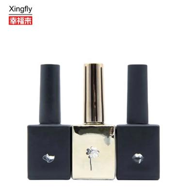 China Unique Frosted 5ml Nail Polish Bottle Bottom Glass Material for sale
