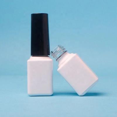 China Polvo de uñas blanco vacío botellas de tornillo tapa de acabado de superficie moderna exquisita en venta
