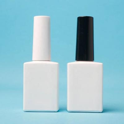 China Logotipo personalizado 10ml botella de esmalte para uñas recubrimiento botellas de esmalte UV vacío en venta